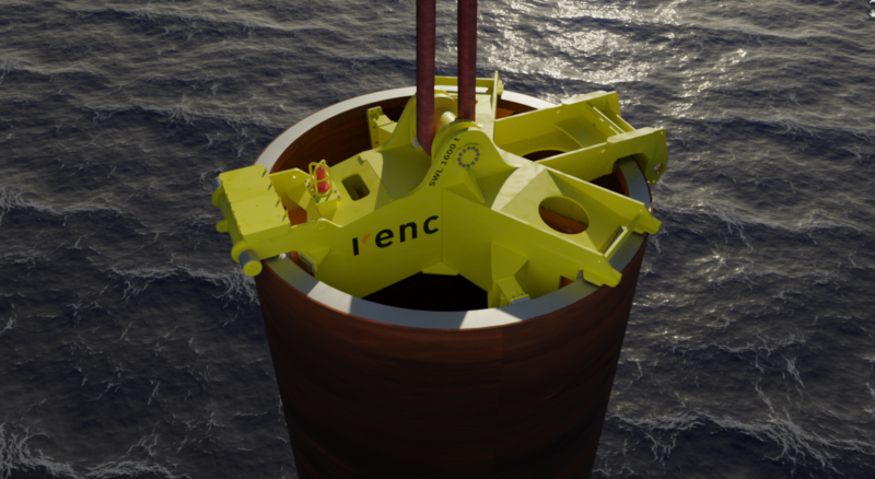 offshore equipment - monopile upending tool